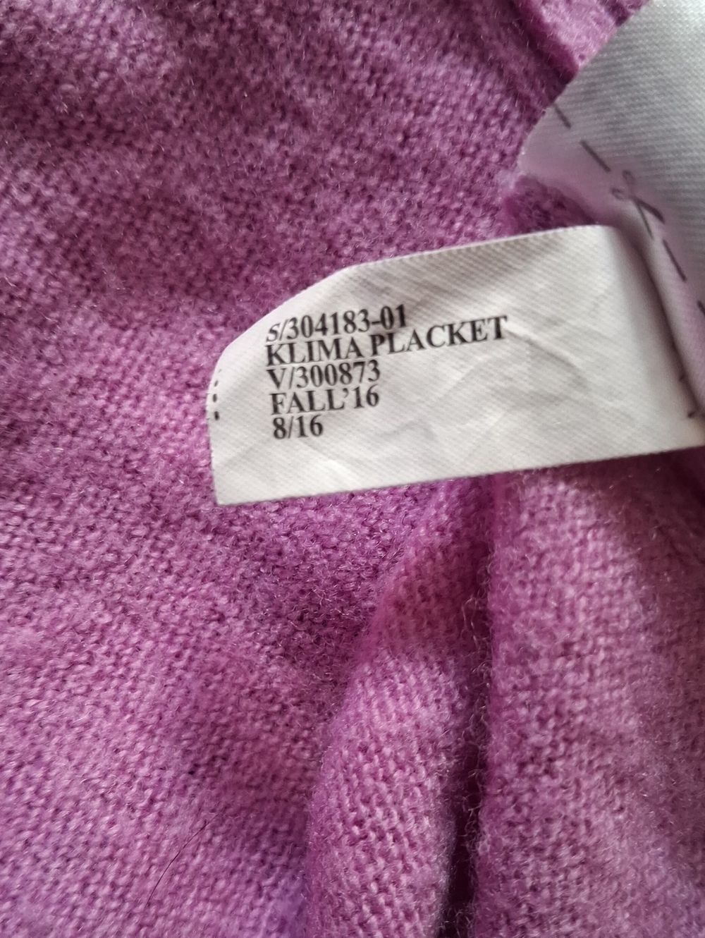 Banana Republic Filpucci Italian Yarn Crewneck Button-Front Cardigan Orchid L - Picture 7 of 9